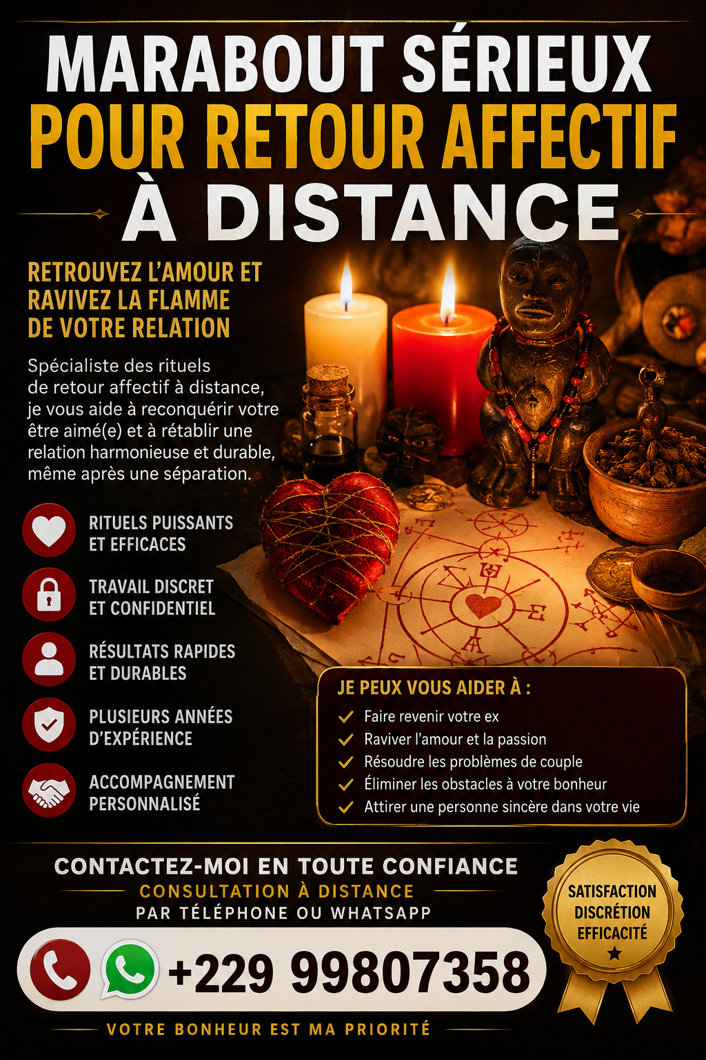 marabout sérieux pour retour affectif à distance, trouver un marabout fiable pour récupérer son ex, rituel marabout africain retour affectif efficace
